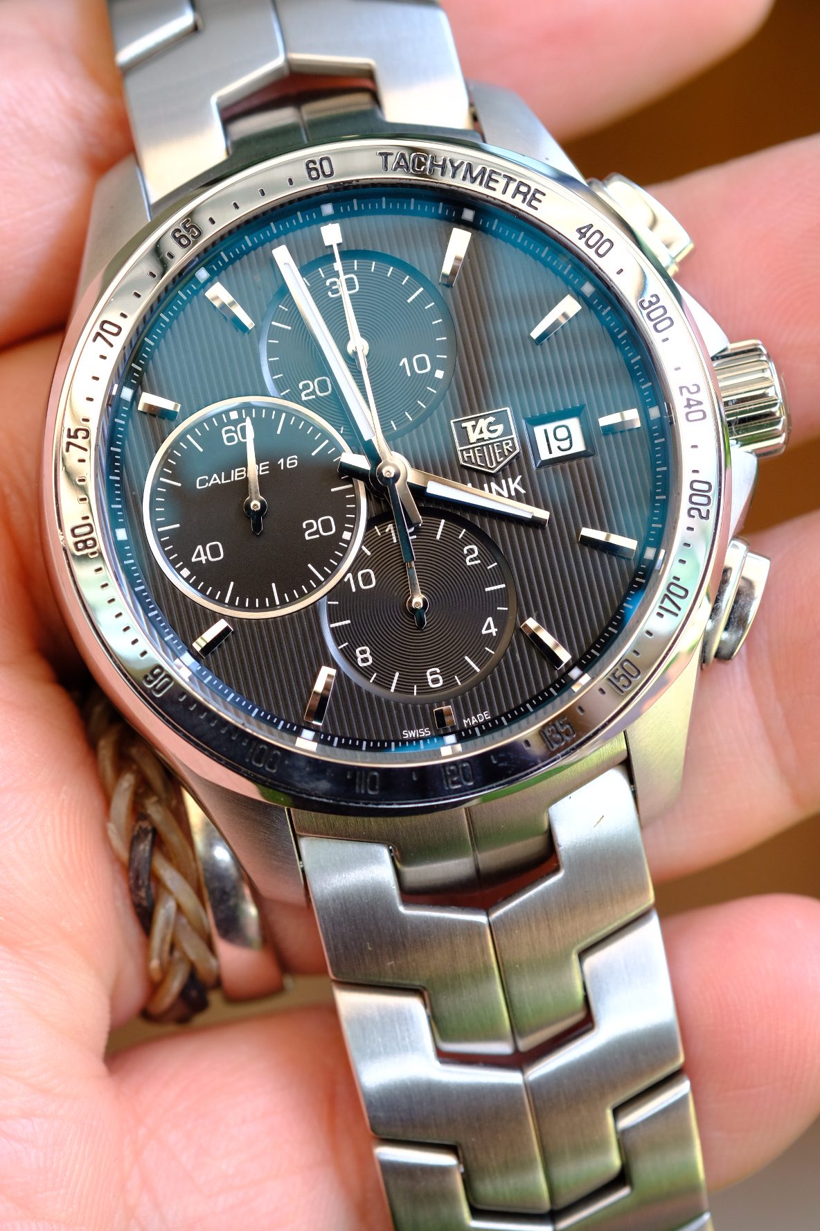 Heuer Link Auto Calibre 16 Chronograph 43 Mm ล กฟ ก Clovermintwatch Com