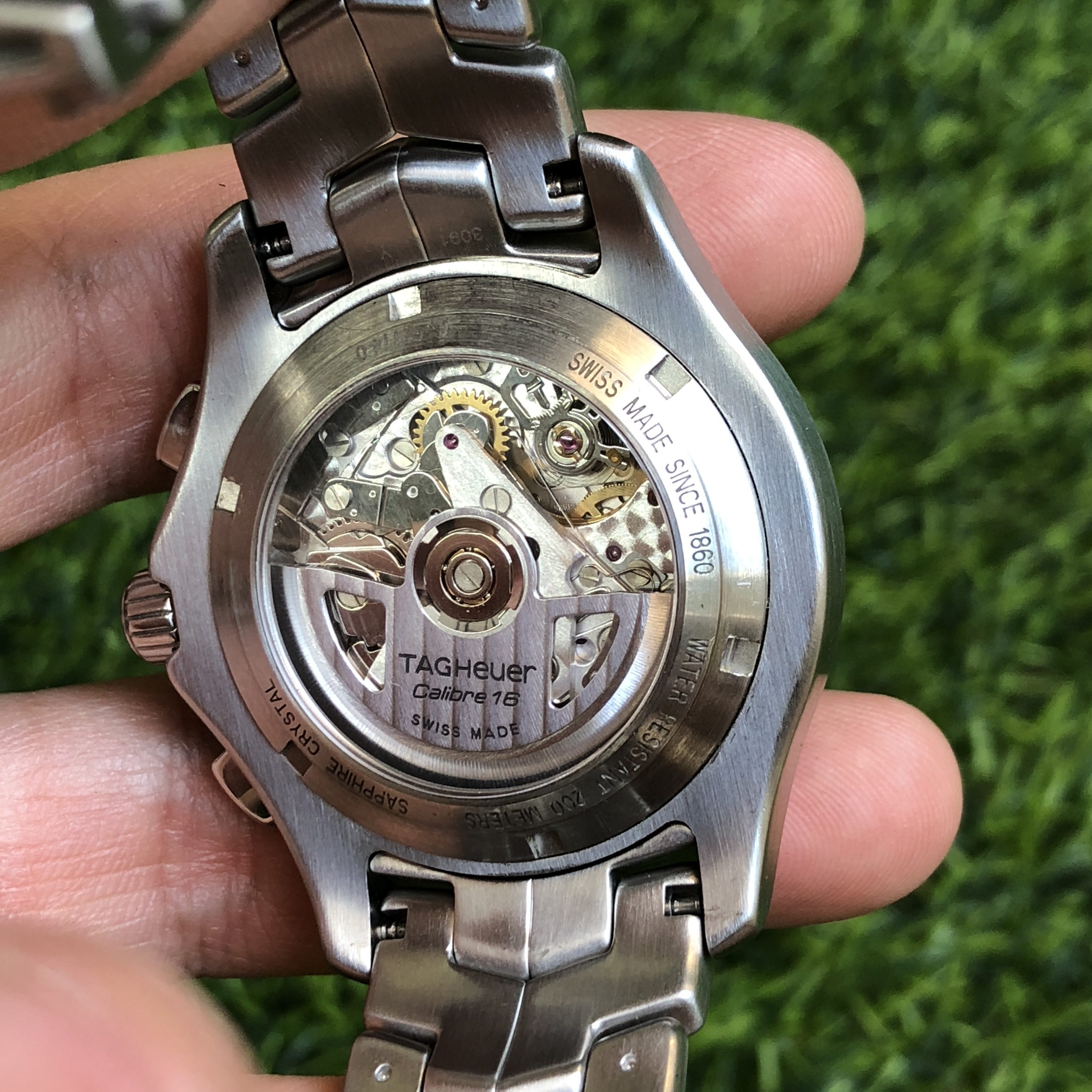 Heuer Link Auto Calibre 16 Chronograph หล งเปล อย 42 Mm Rare Clovermintwatch Com Heuer Link Auto Calibre 16 Chronograph หล งเปล อย 42 Mm Rare Clovermintwatch Com