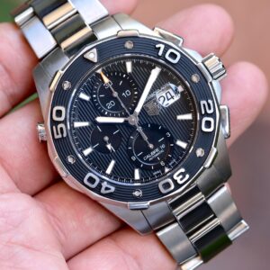 2012 TAG HEUER Aquaracer Chronograph Calibre 16 43mm Black CAJ2110 [Full Set]