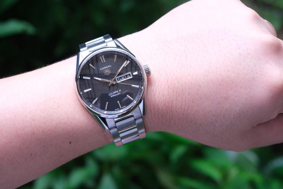 TAG Heuer Carrera Calibre 5 Day-Date 41mm หน้าดำ classic ปี 2017 — Ref WAR201A.BA0723 - Image 7