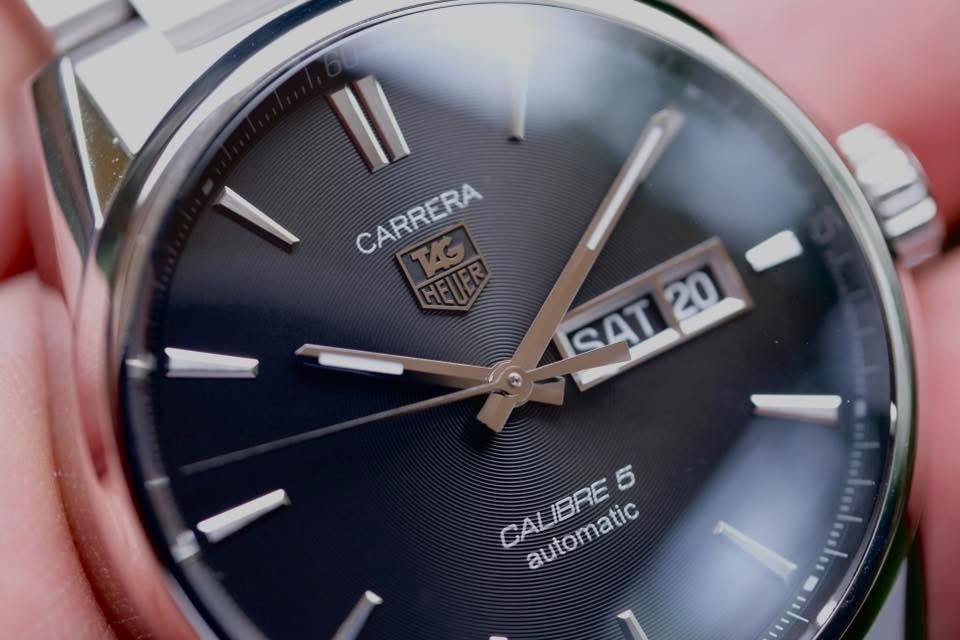 TAG Heuer Carrera Calibre 5 Day-Date 41mm หน้าดำ classic ปี 2017 — Ref WAR201A.BA0723 - Image 2