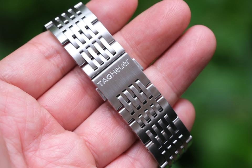 TAG Heuer Autavia Re-Edition Calibre 11 "Reverse Panda" 43mm หน้าดำ-ขาว-ส้ม ปี 2006 — Ref CY2111.BA0775 - Image 4