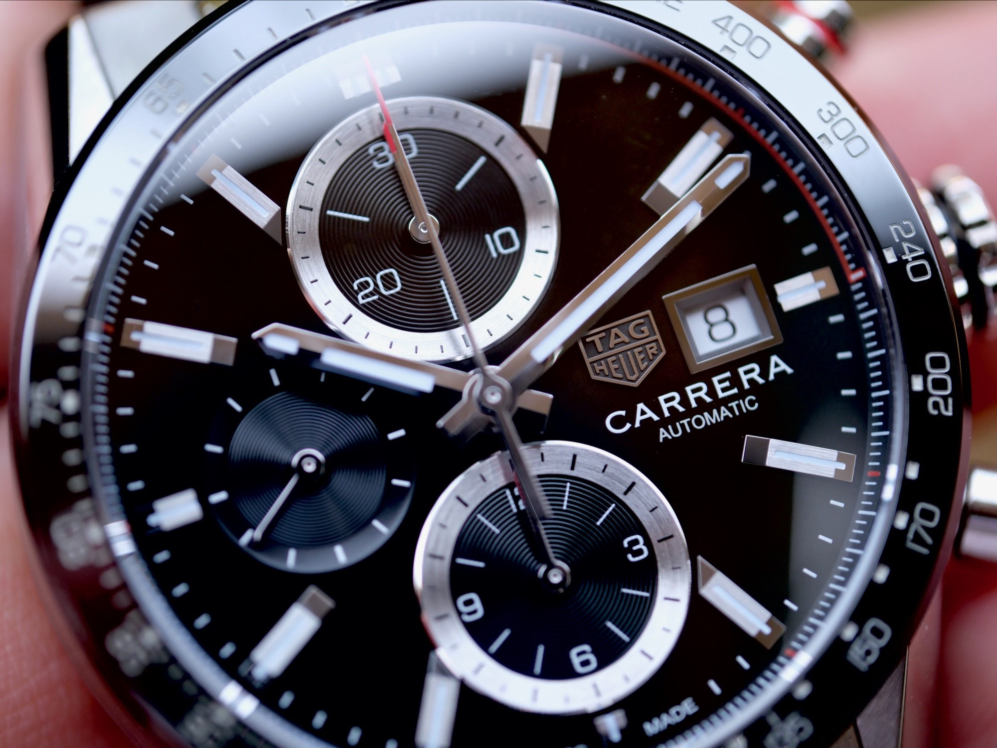TAG Heuer Carrera Auto Calibre 16 Chronograph 41mm หน้าดำ Ceramic ปี 2022 — Ref CBM2110 - Image 2