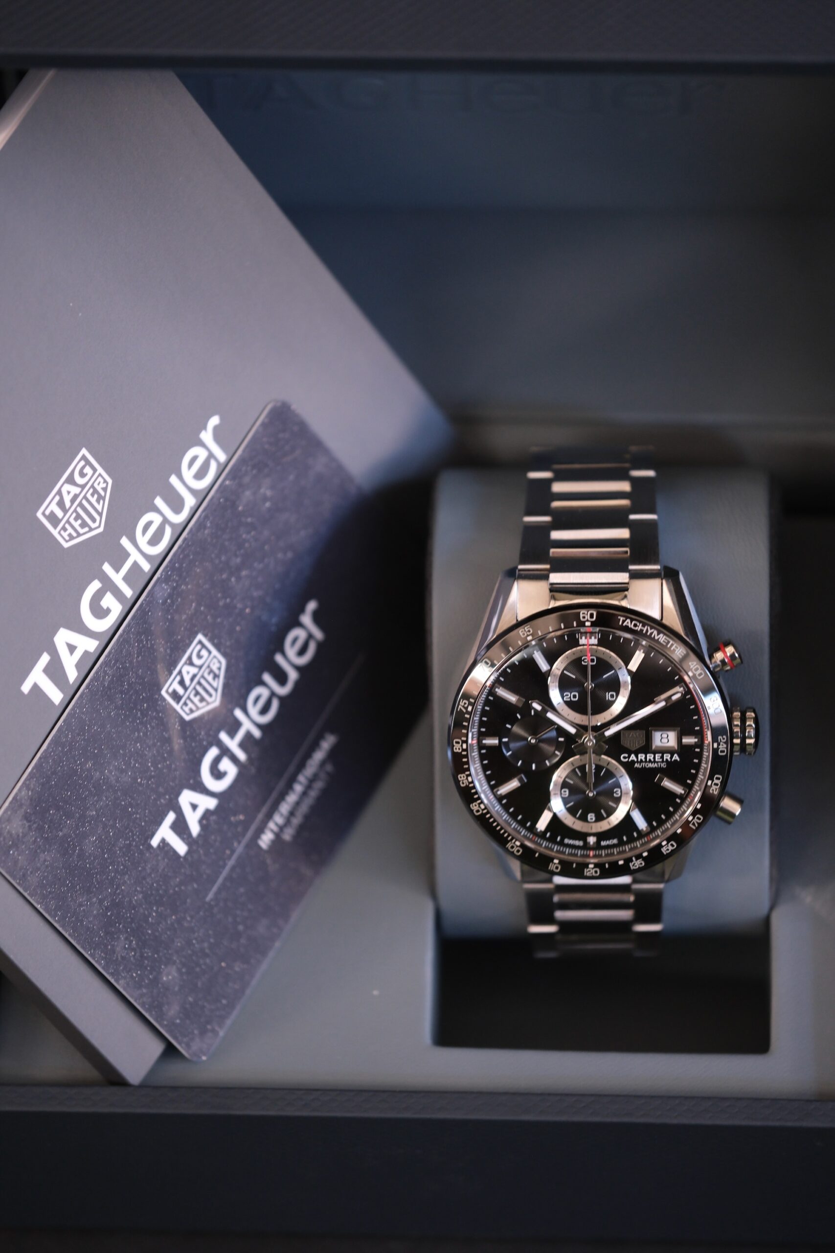TAG Heuer Carrera Auto Calibre 16 Chronograph 41mm หน้าดำ Ceramic ปี 2022 — Ref CBM2110 - Image 8