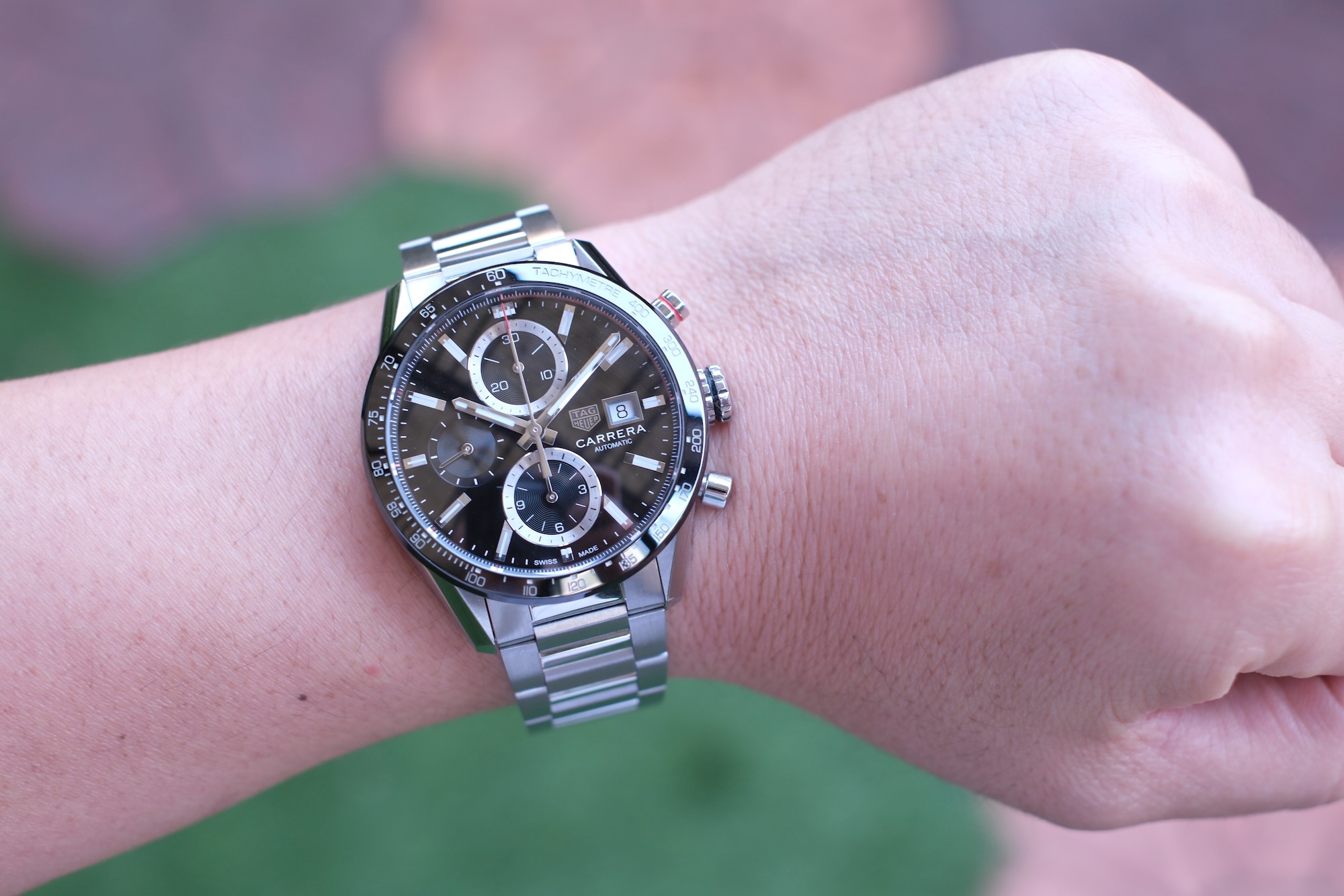 TAG Heuer Carrera Auto Calibre 16 Chronograph 41mm หน้าดำ Ceramic ปี 2022 — Ref CBM2110 - Image 7