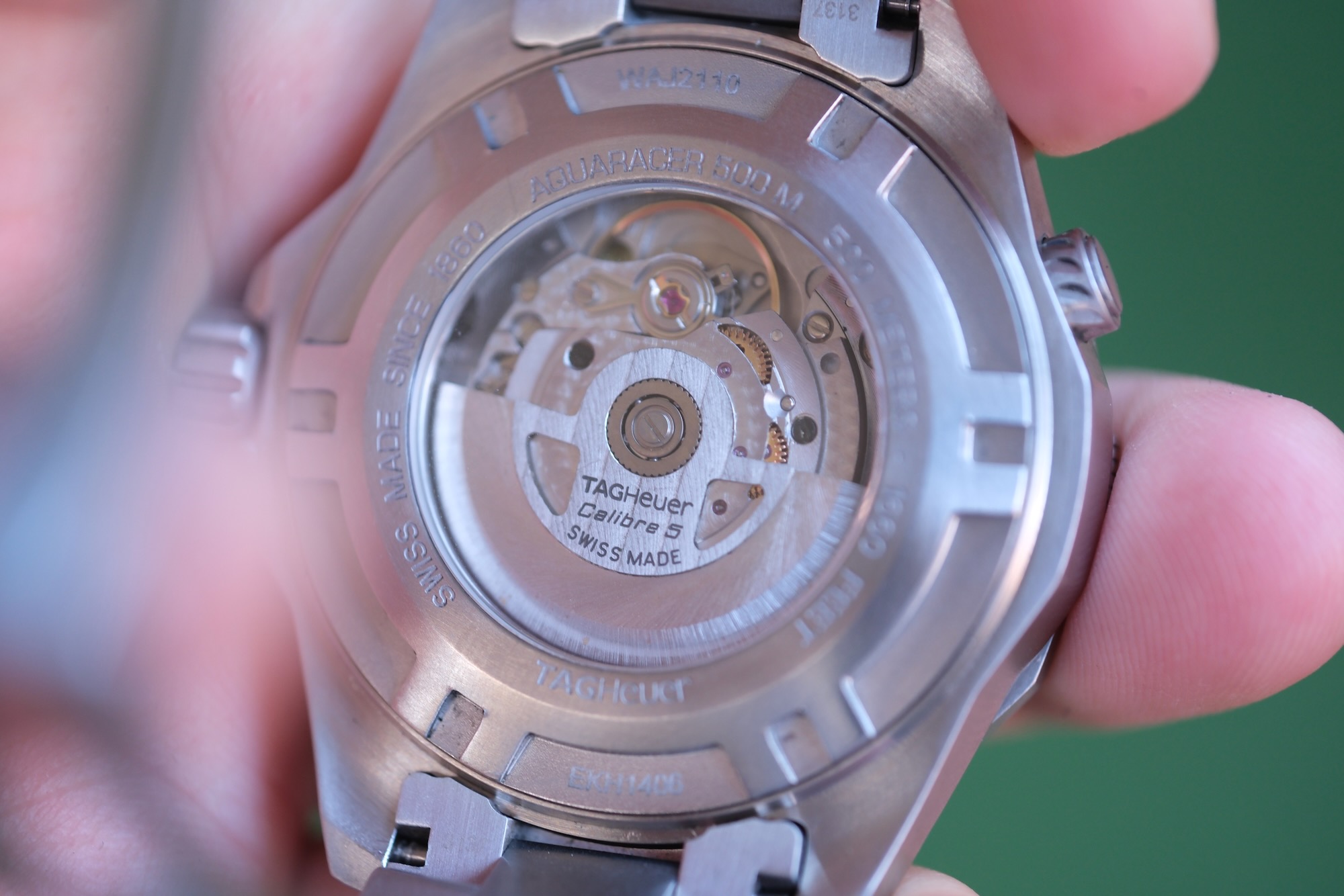 TAG Heuer Aquaracer 500M Calibre 5 43mm หน้าดำ ปี 2012 — Ref WAJ2110.BA0870 - Image 3