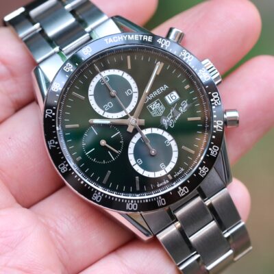 TAG Heuer Carrera Calibre 16 "Great Ocean Road" Japan Limited Edition 41mm หน้าดำ-เขียว ปี 2010 — Ref CV201F.BA0794