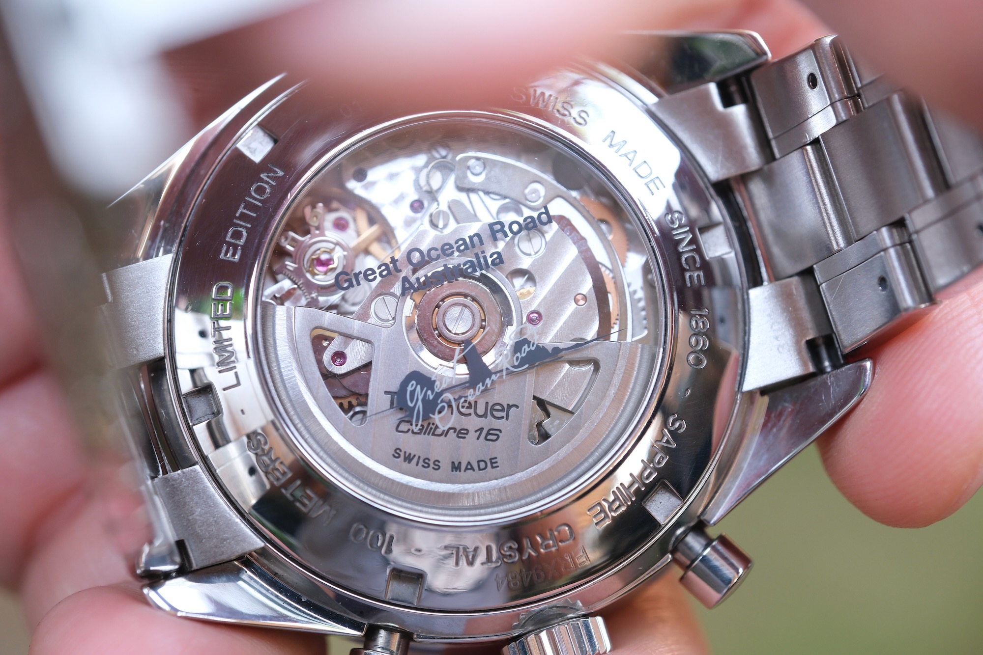 TAG Heuer Carrera Calibre 16 "Great Ocean Road" Japan Limited Edition 41mm หน้าดำ-เขียว ปี 2010 — Ref CV201F.BA0794 - Image 3