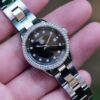 TAG Heuer Carrera Lady Full Diamond Bezel 27mm หน้าดำ ปี 2013 — Ref WV1412.BA0793