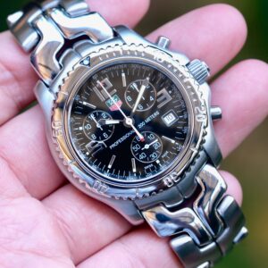 TAG Heuer Link Quartz Chronograph "Jason Bourne" 41mm Black Vintage ปี 2000 — Ref CT1111.BA0550