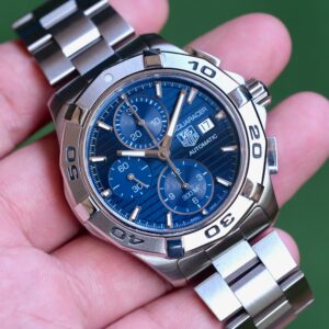 TAG Heuer Aquaracer Chronograph Calibre 16 42mm หน้าน้ำเงิน ปี 2011 — Ref CAP2112.BA0833