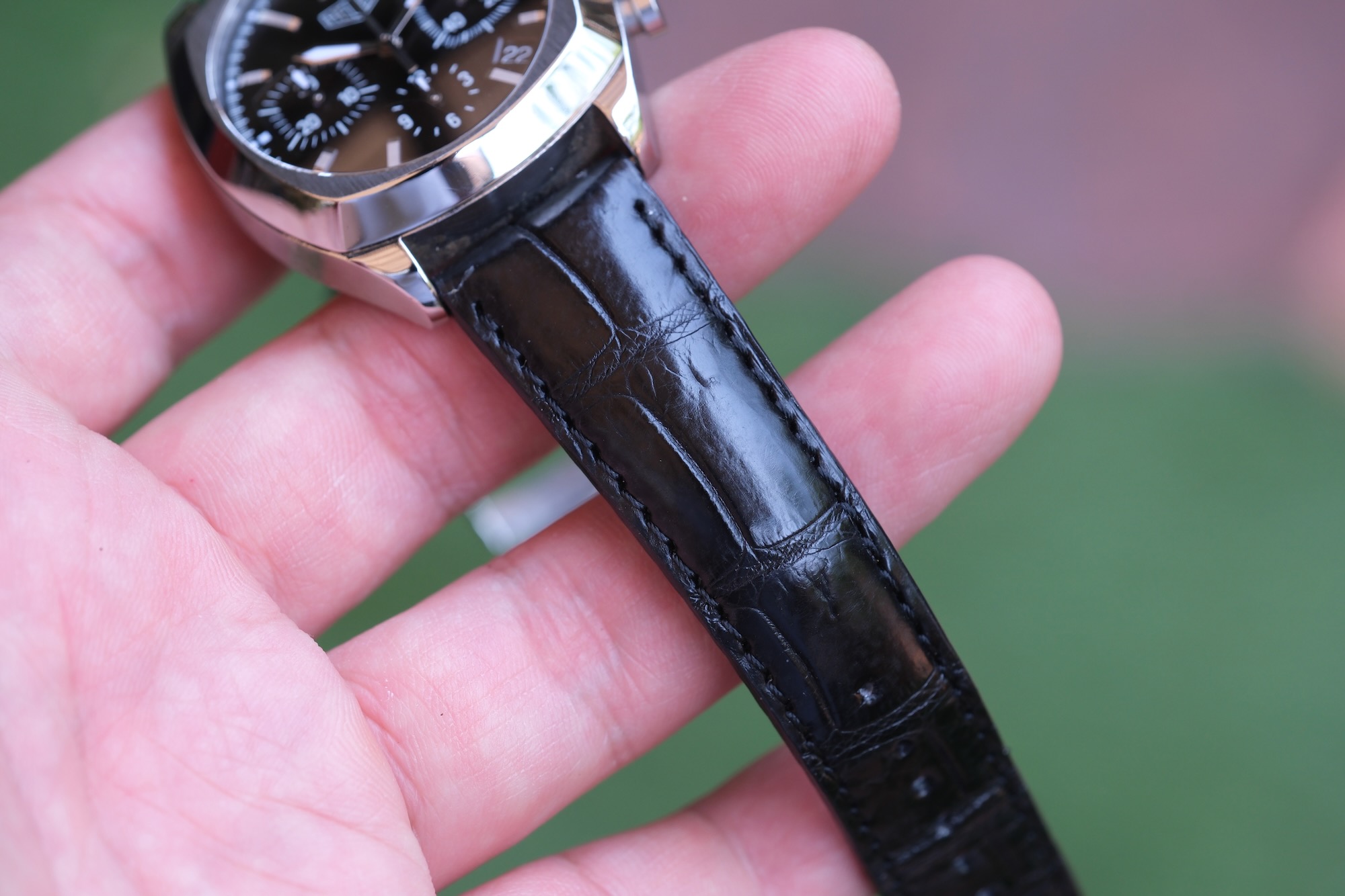 Heuer Monza Calibre 17 Re-Edition 38mm Black Vintage Unisex — Ref CR2110 - Image 4
