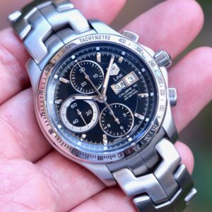 TAG Heuer Link Calibre 16 Day-Date Chrono 42mm หน้าดำ ปี 2011 — Ref CJF211A.BA0594