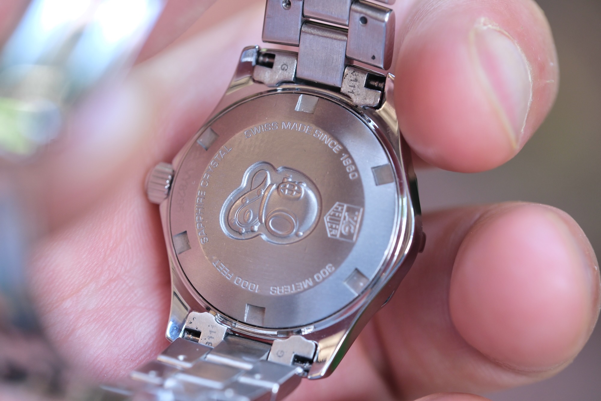 2011 TAG HEUER Aquaracer Lady Quartz 27mm Diamond Dial Pink Mother of Pearl WAF141A - Image 5