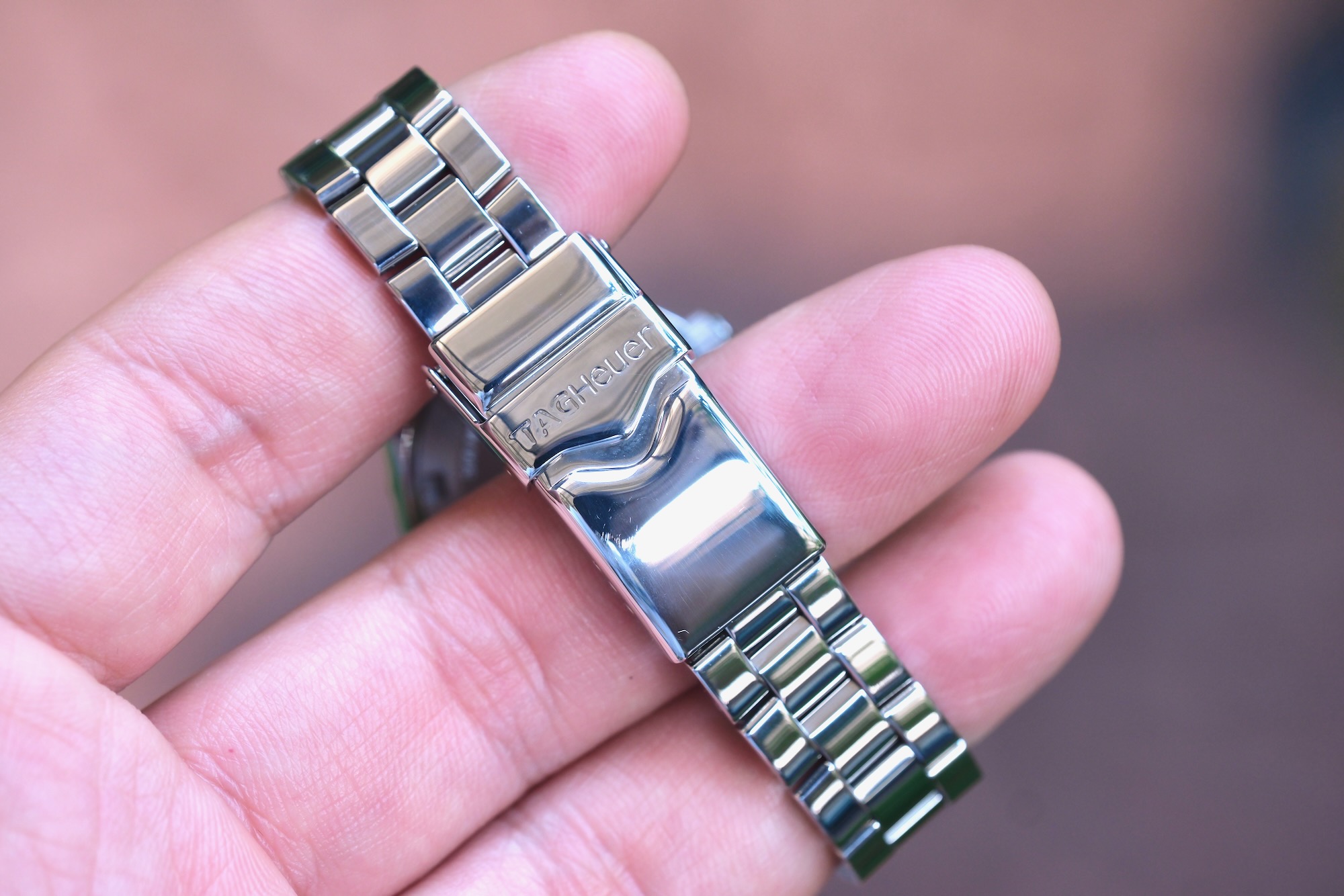 2011 TAG HEUER Aquaracer Lady Quartz 27mm Diamond Dial Pink Mother of Pearl WAF141A - Image 6