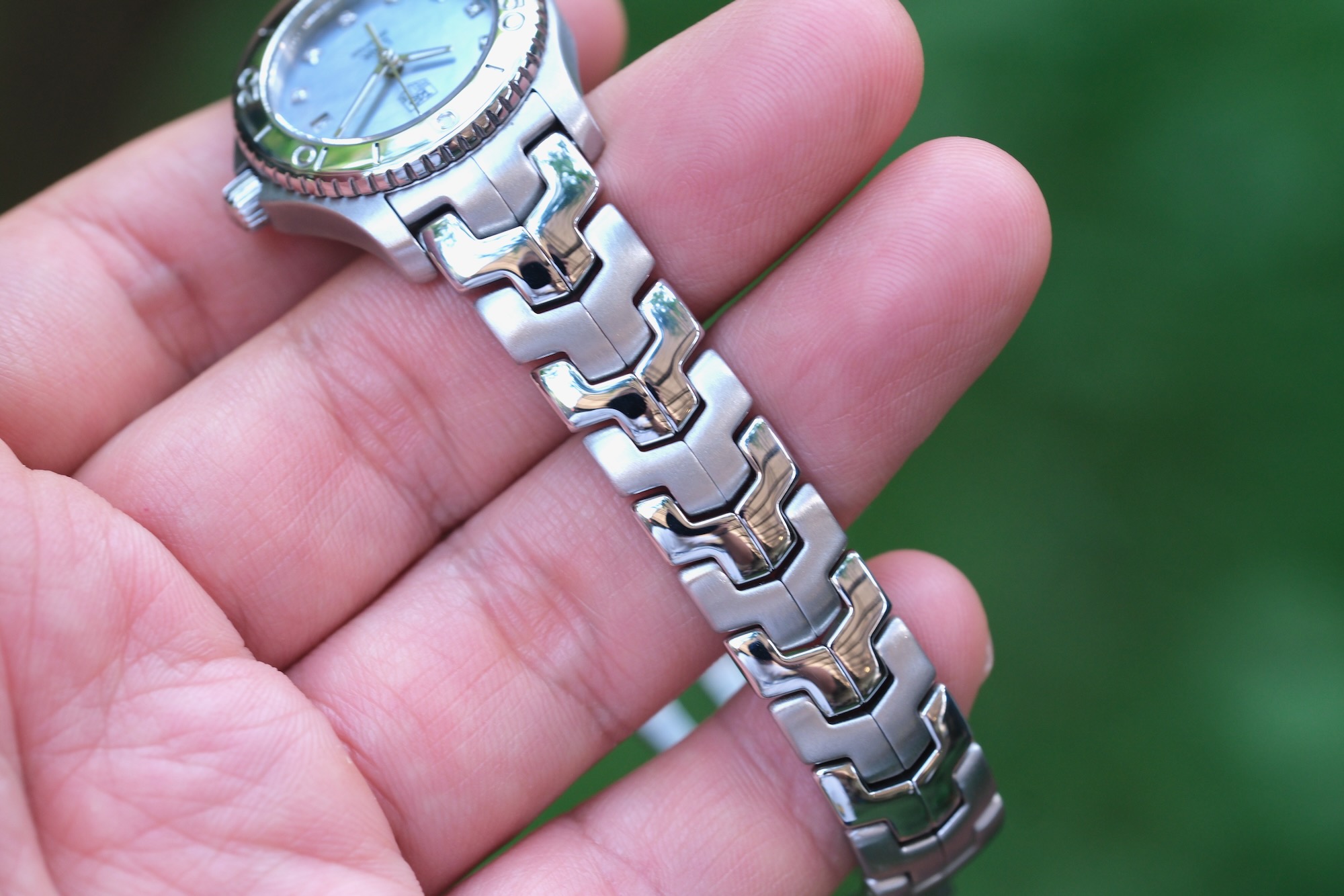 2011 TAG HEUER Link Lady Quartz 27mm Blue Mother of Pearl WJ1317 - Image 4