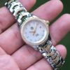 2012 TAG HEUER Link Lady Quartz 27mm Diamond + 18K Gold Bezel 2-Tone WJF1354
