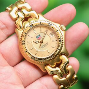 TAG Heuer S/el "ก้างปลา" King Size Vintage 37mm หน้าทอง 2 ชั้น ปี 1995 — Ref WI1151