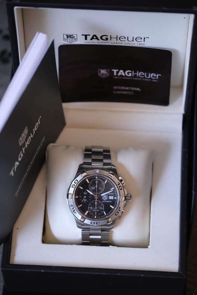 TAG Heuer Aquaracer Chronograph Calibre 16 42mm หน้าดำ ปี 2011 — Ref CAP2110.BA0833 - Image 7