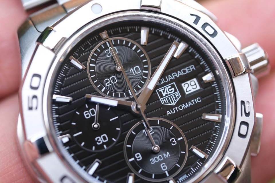 TAG Heuer Aquaracer Chronograph Calibre 16 42mm หน้าดำ ปี 2011 — Ref CAP2110.BA0833 - Image 2