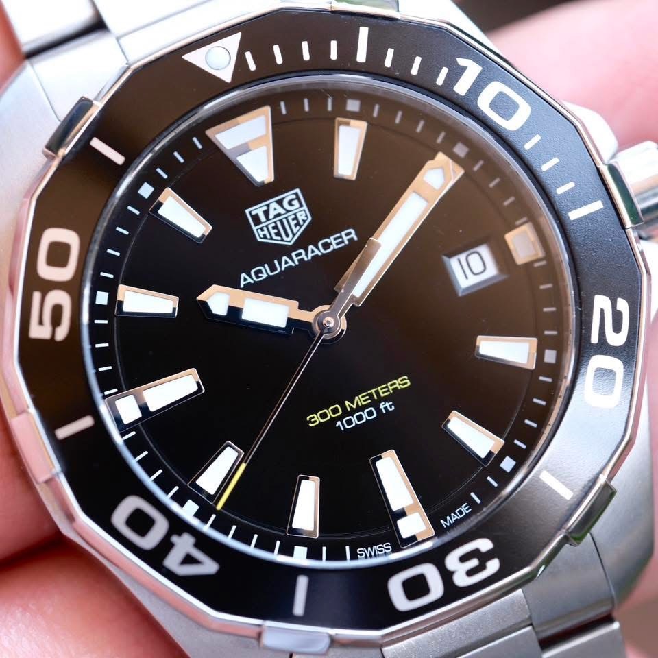 TAG Heuer Aquaracer Quartz 41mm หน้าดำ ขอบ Film ปี 2021 — Ref WAY111A.BA0928 - Image 2