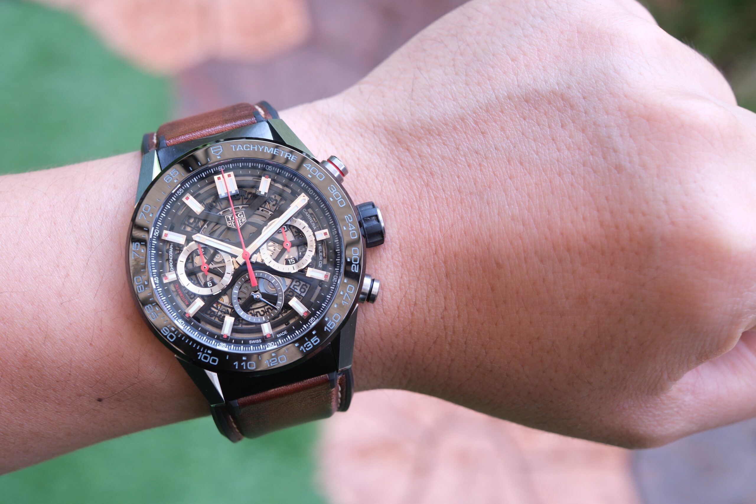 2023 TAG HEUER Carrera Chronograph Calibre Heuer 02 Skeleton 45mm Black Ceramic Bezel Ref. CBG2A10.FT6169 Full Set HERO - Image 7