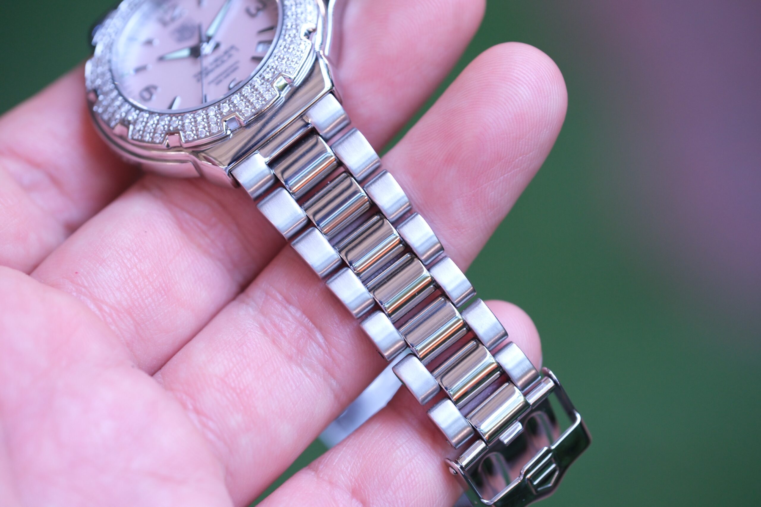 2013 TAG HEUER Formula 1 Lady Quartz Diamond 37mm Pink Mother of Pearl Dial Stainless Steel Ref. WAC1216 Full Set - Image 4