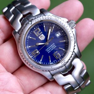 2000 TAG HEUER Link Chronometer Automatic 42mm Blue Dial Stainless Steel Ref. WT5112 RARE