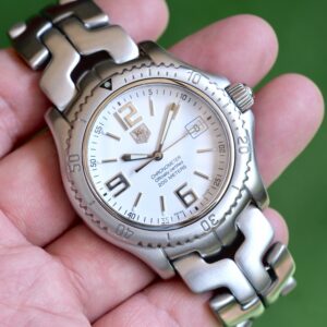 2000 TAG HEUER Link Chronometer Automatic 42mm White Dial Stainless Steel Ref. WT5111 RARE