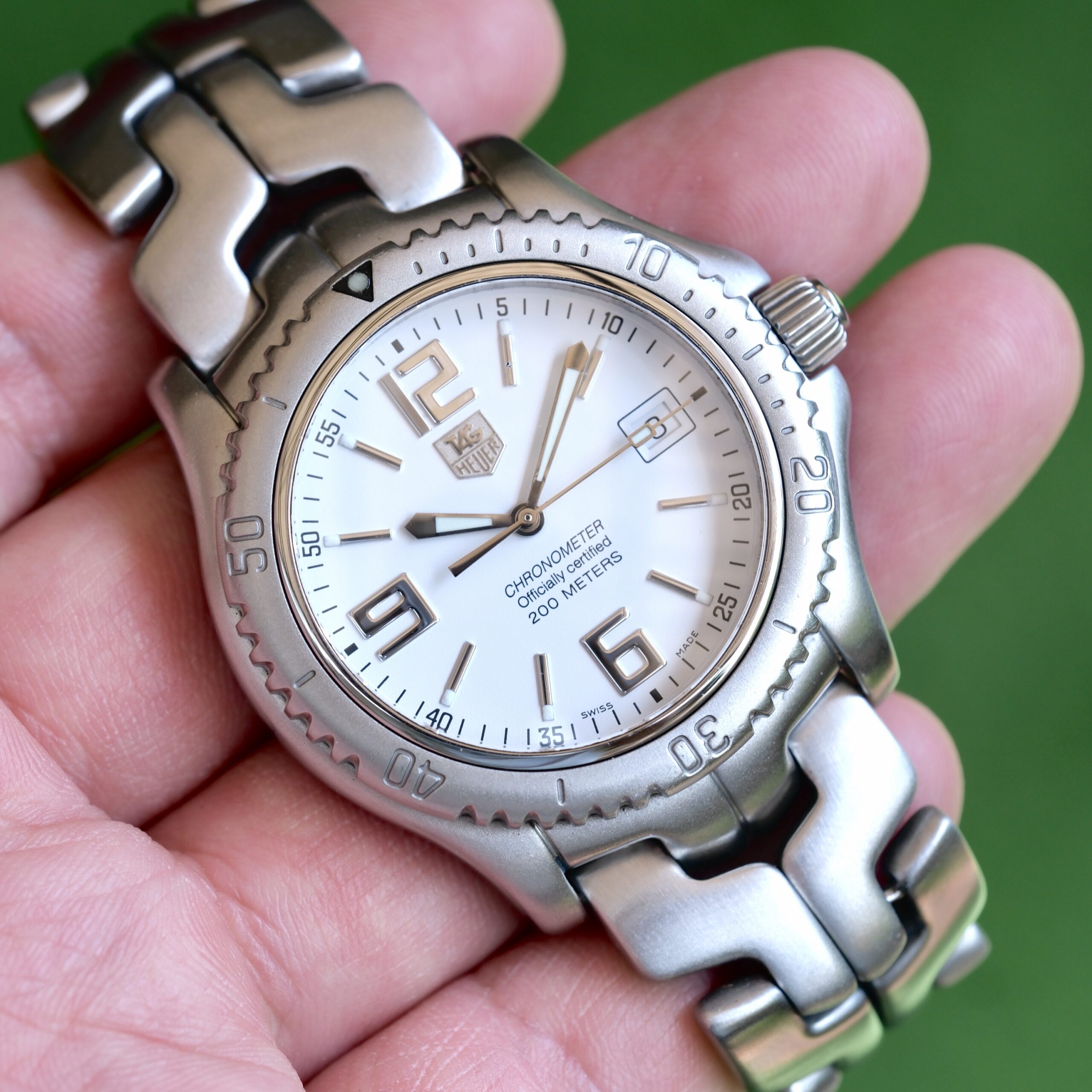 2000 TAG HEUER Link Chronometer Automatic 42mm White Dial Stainless Steel Ref. WT5111 RARE