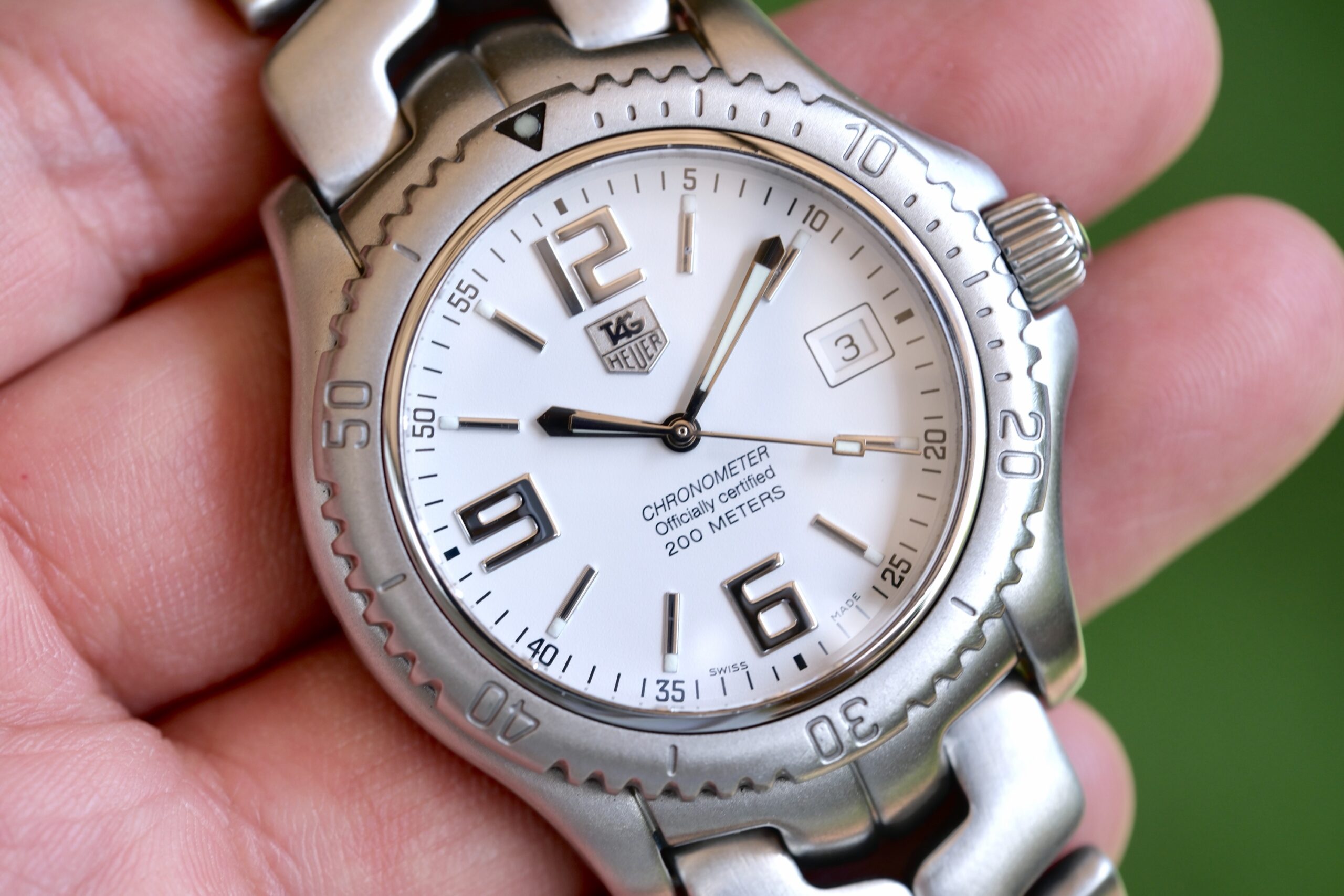 2000 TAG HEUER Link Chronometer Automatic 42mm White Dial Stainless Steel Ref. WT5111 RARE - Image 3