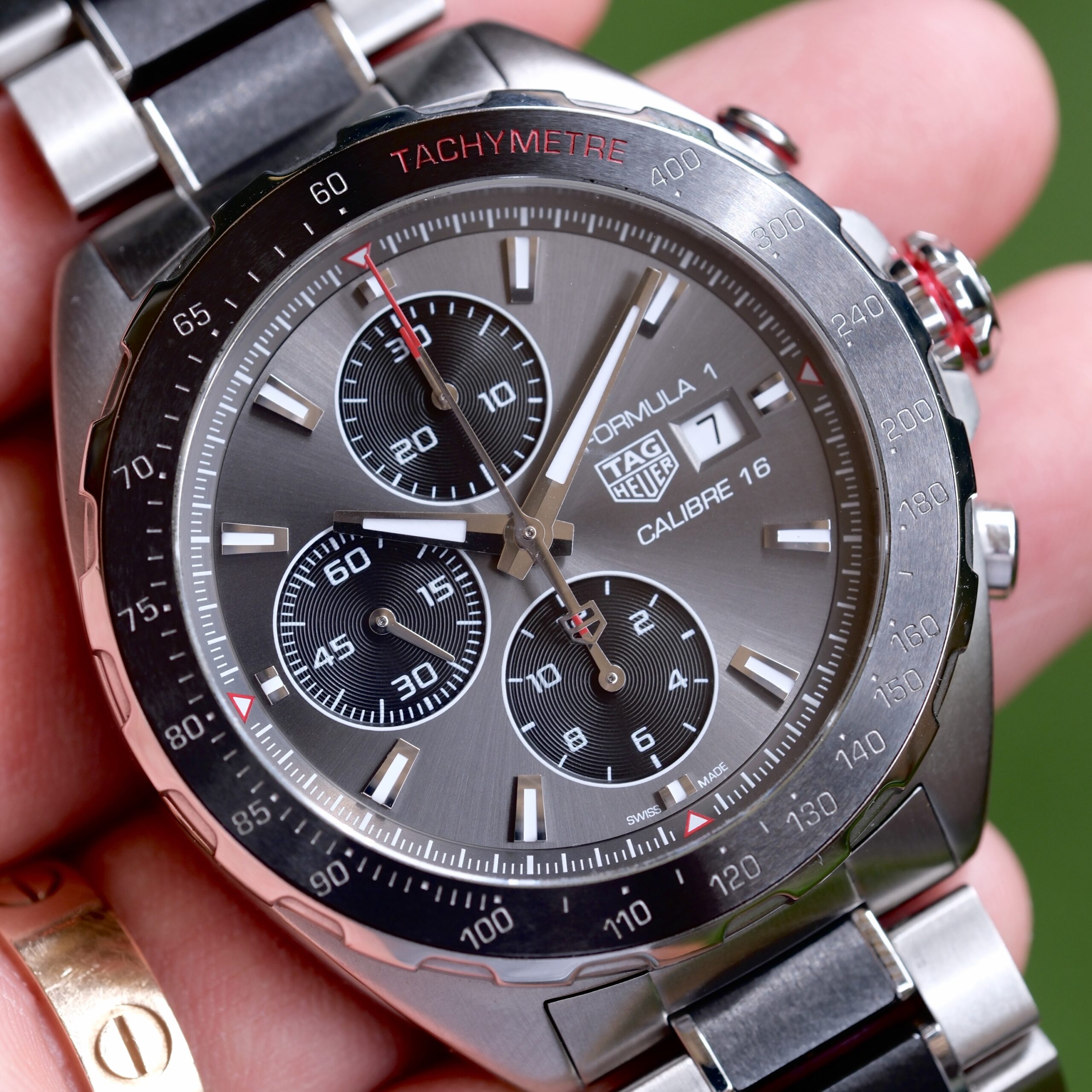 2017 TAG HEUER Formula 1 Chronograph Calibre 16 Automatic 44mm Grey Dial Grey Ceramic Bezel Ref. CAZ2012-2 Full Set - Image 3