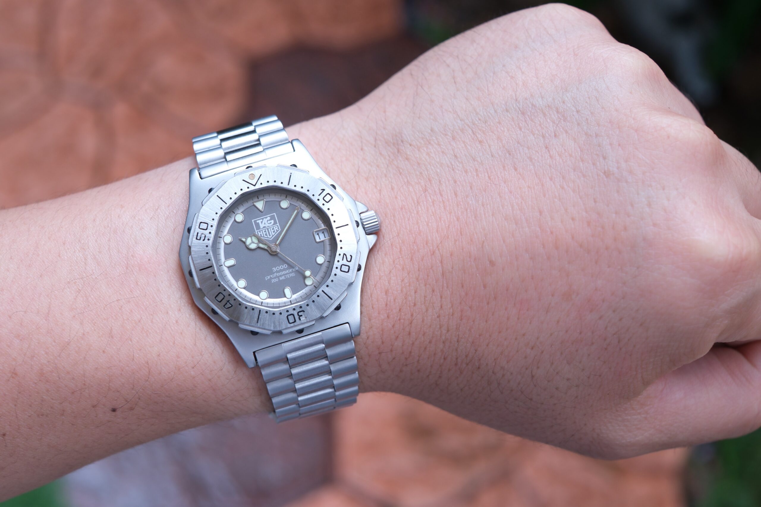 1995 TAG HEUER Professional 3000 Quartz Diver 38mm Grey Dial Stainless Steel Ref. 932.206 Safe Queen RARE - Image 3