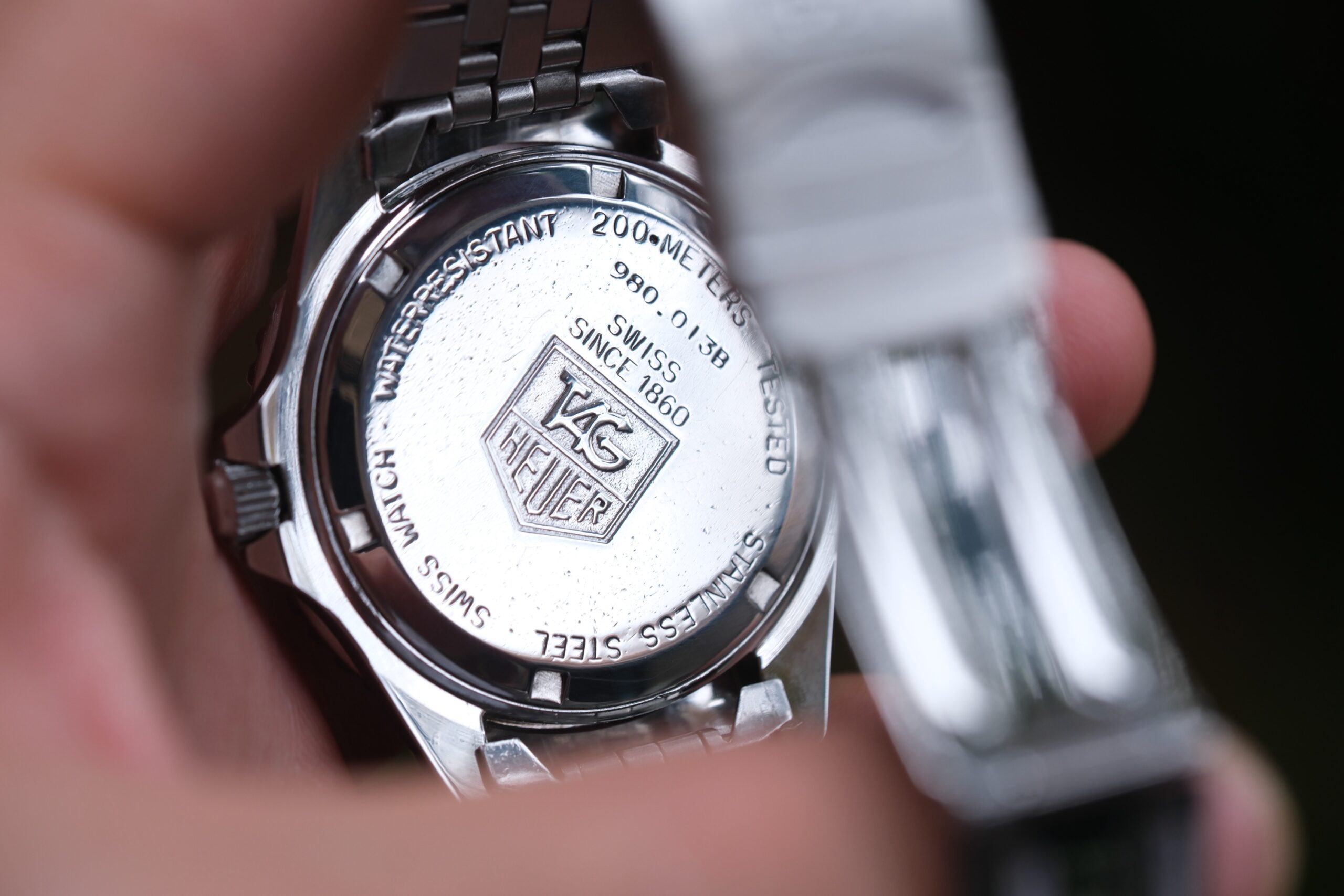 TAG HEUER 1000 Professional Diver Vintage Quartz 38mm Black Dial Custom Pepsi Bezel Ref. 980.013B RARE - Image 5