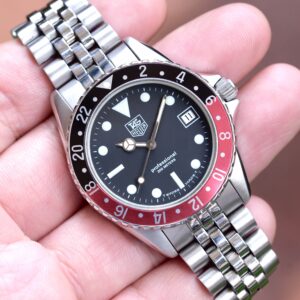 TAG HEUER 1000 Professional Diver Vintage Quartz 38mm Black Dial Custom Coke Bezel Ref. 980.013B RARE