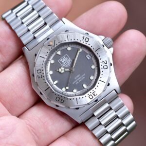 1995 TAG HEUER Professional 3000 Quartz Diver 38mm Grey Dial Stainless Steel Ref. 932.206 Safe Queen RARE