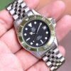TAG HEUER 1000 Professional Diver Vintage Quartz 38mm Black Dial Custom Starbucks Green Bezel Ref. 980.013N RARE