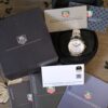 2006 TAG HEUER Link Lady Chronograph Quartz Diamond 32mm White Mother of Pearl Dial Stainless Steel Ref. CJF1314 Full Set HERO