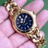 1995 TAG HEUER S/el Quartz 33mm Black Dial Gold Plated Bezel  Ref. WG1230-KO RARE