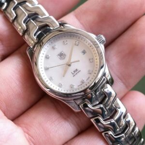 2012 TAG HEUER Link Lady Quartz Diamond 27mm White Mother of Pearl Dial Stainless Steel Ref. WJF1317