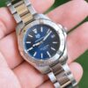 2019 TAG HEUER Aquaracer Lady Quartz Boy Size 32mm Blue Dial Stainless Steel Ref. WBD1312 Full Set RARE