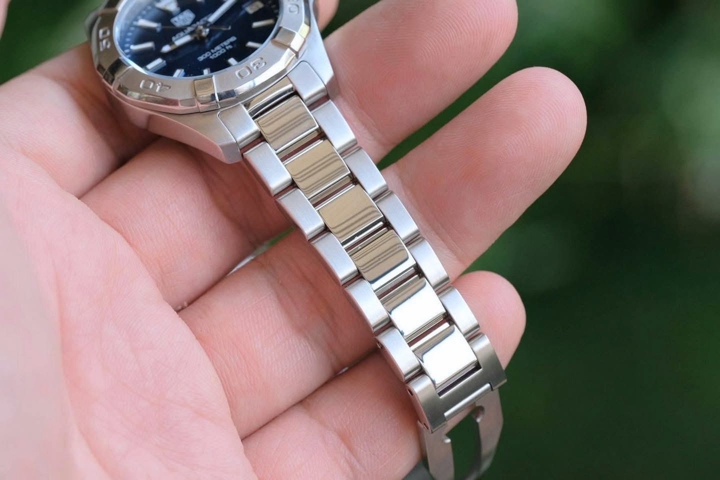 2019 TAG HEUER Aquaracer Lady Quartz Boy Size 32mm Blue Dial Stainless Steel Ref. WBD1312 Full Set RARE - Image 2