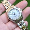 2019 TAG HEUER Aquaracer Boy Size Quartz Diamond 32mm White Mother of Pearl Dial Stainless Steel Ref. WBD1314 Full Set
