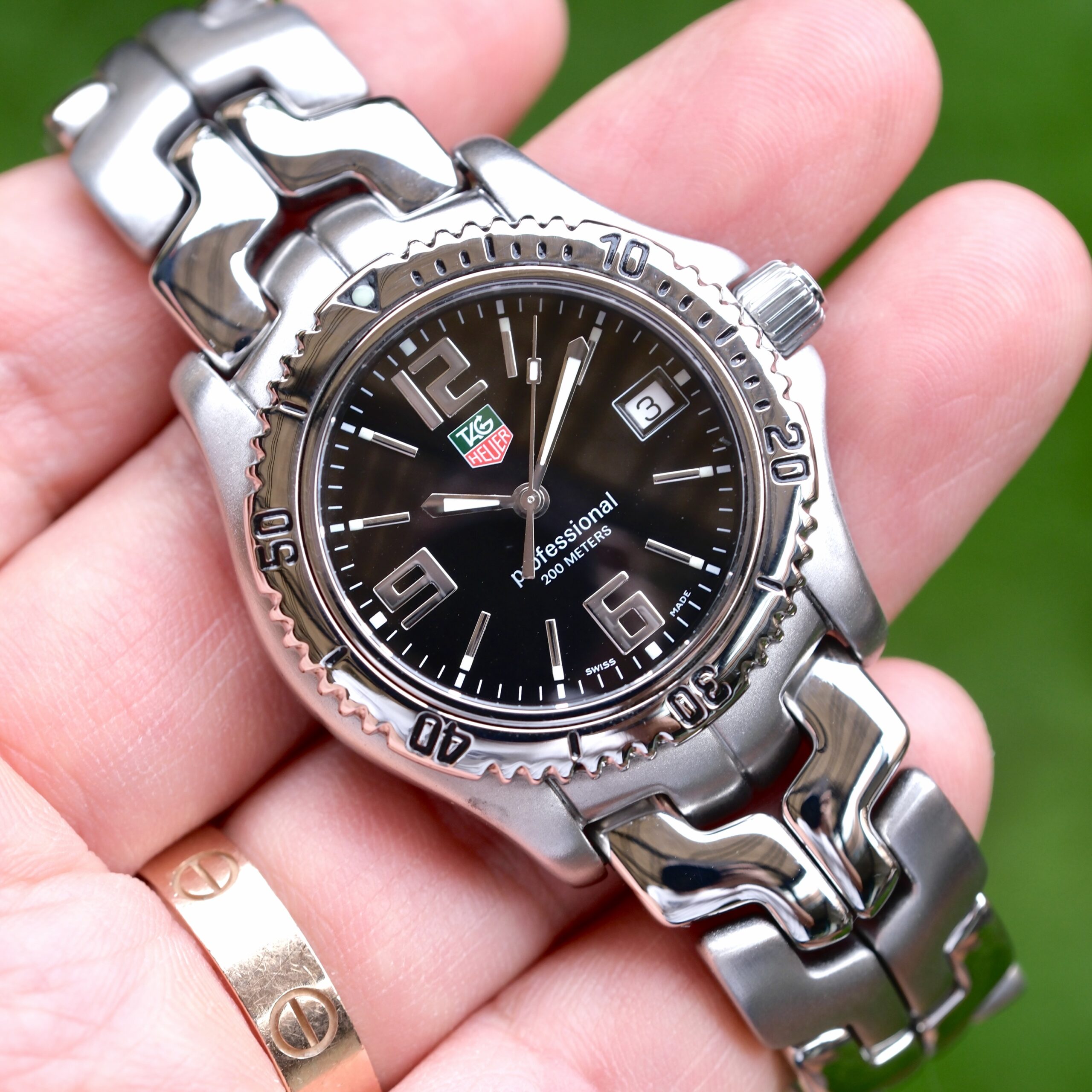 2000 TAG HEUER Link Gen 1 Quartz 36mm Black Dial Stainless Steel Ref. WT1210 RARE