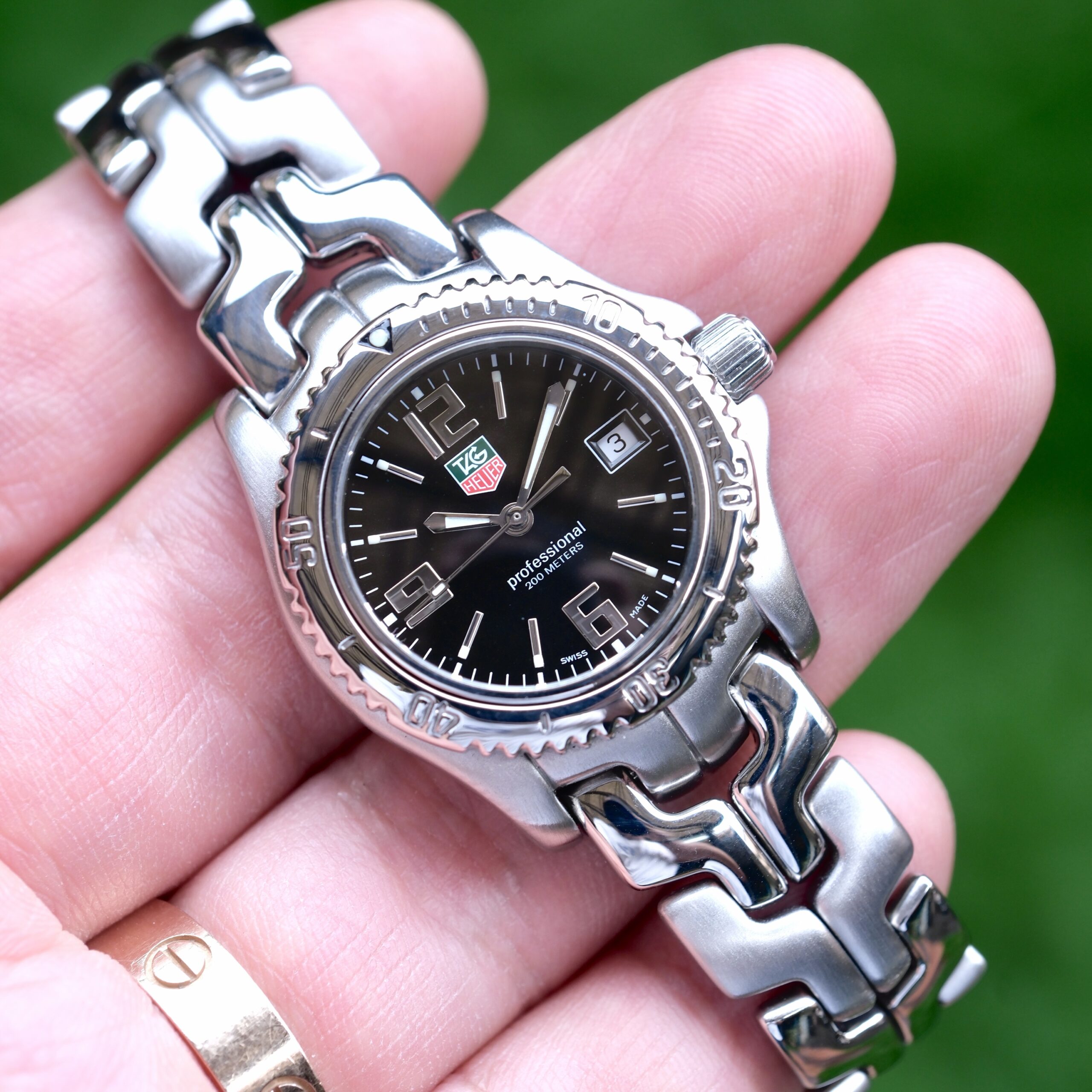 2000 TAG HEUER Link Gen 1 Lady Quartz 31mm Black Dial Stainless Steel Ref. WT1310 RARE