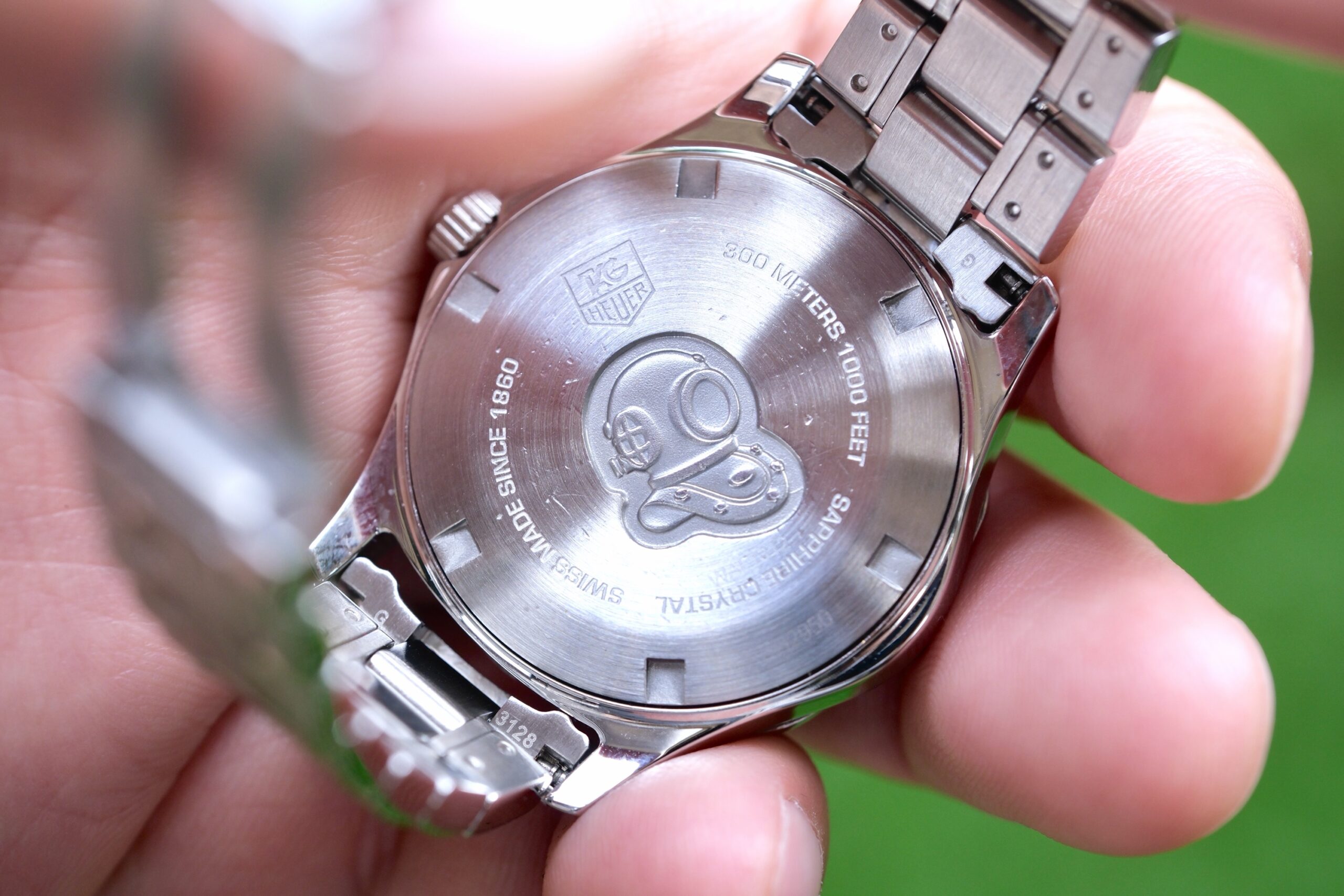 2015 TAG HEUER Aquaracer Lady Quartz Diamond Boy Size 32mm White Mother of Pearl Dial Stainless Steel Ref. WAF1312 RARE - Image 6