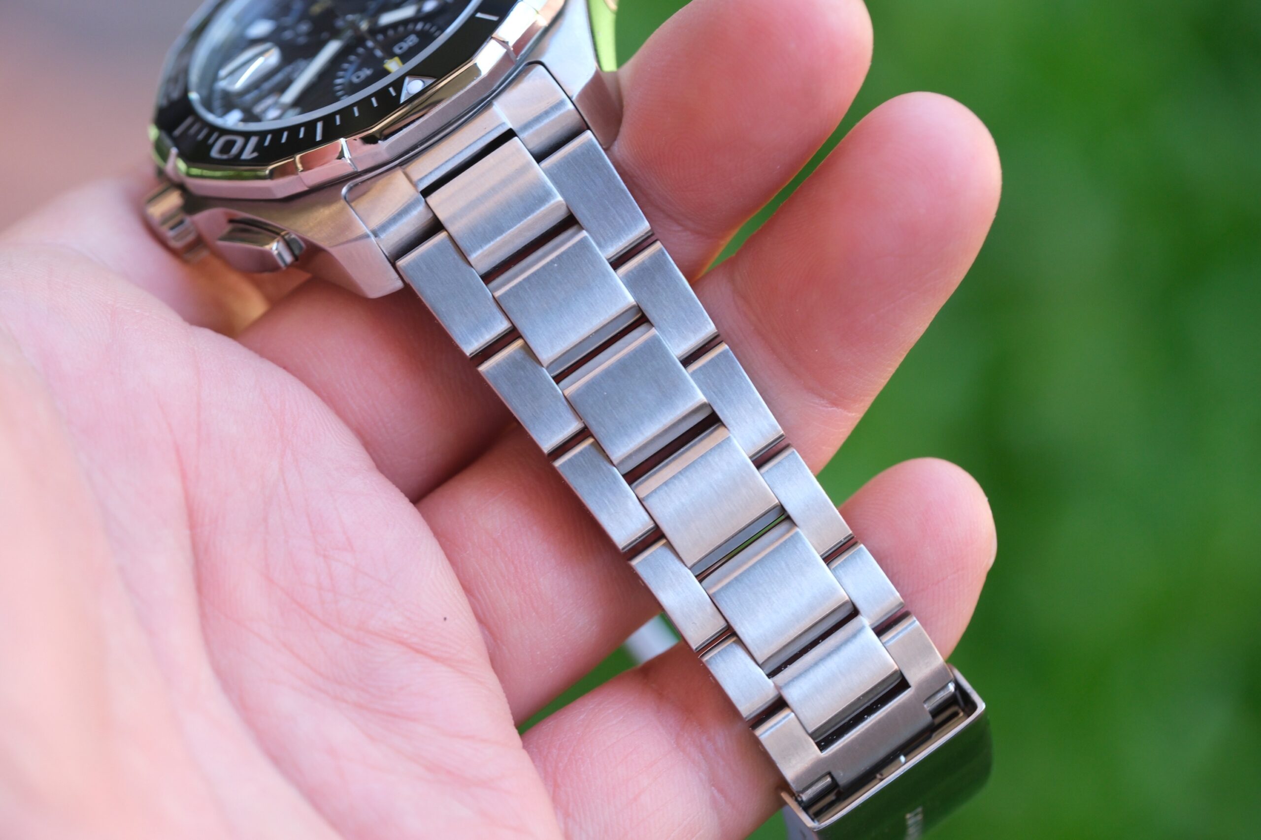 2019 TAG HEUER Aquaracer Calibre 16 Chronograph Automatic 43mm Black Dial Black Ceramic Bezel Stainless Bracelet Ref. CAY211A Full Set - Image 7