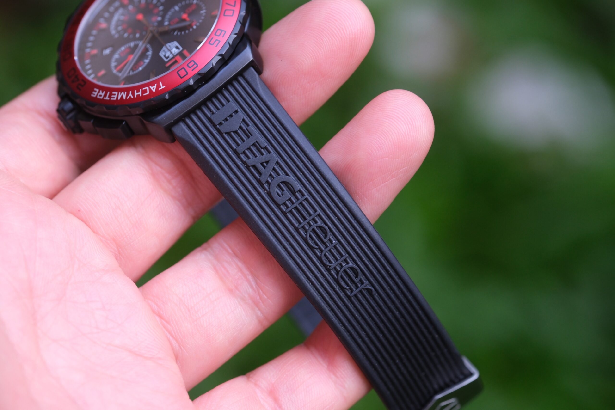 2015 TAG HEUER Formula 1 Chronograph Quartz 41mm Black Dial Red Bezel Ref. CAU1117 Full Set Brand New RARE - Image 7