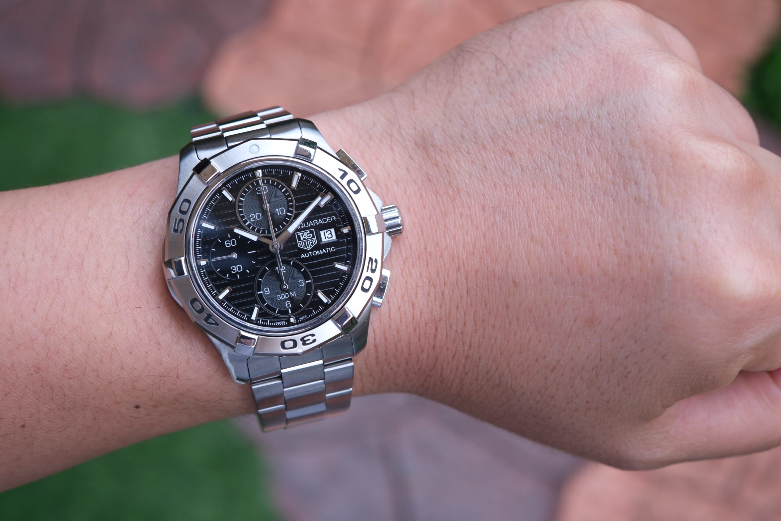 2012 TAG HEUER Aquaracer 300M Calibre 16 Automatic Chronograph 42mm Black Dial Stainless Steel Ref. CAP2110 Full Set - Image 4
