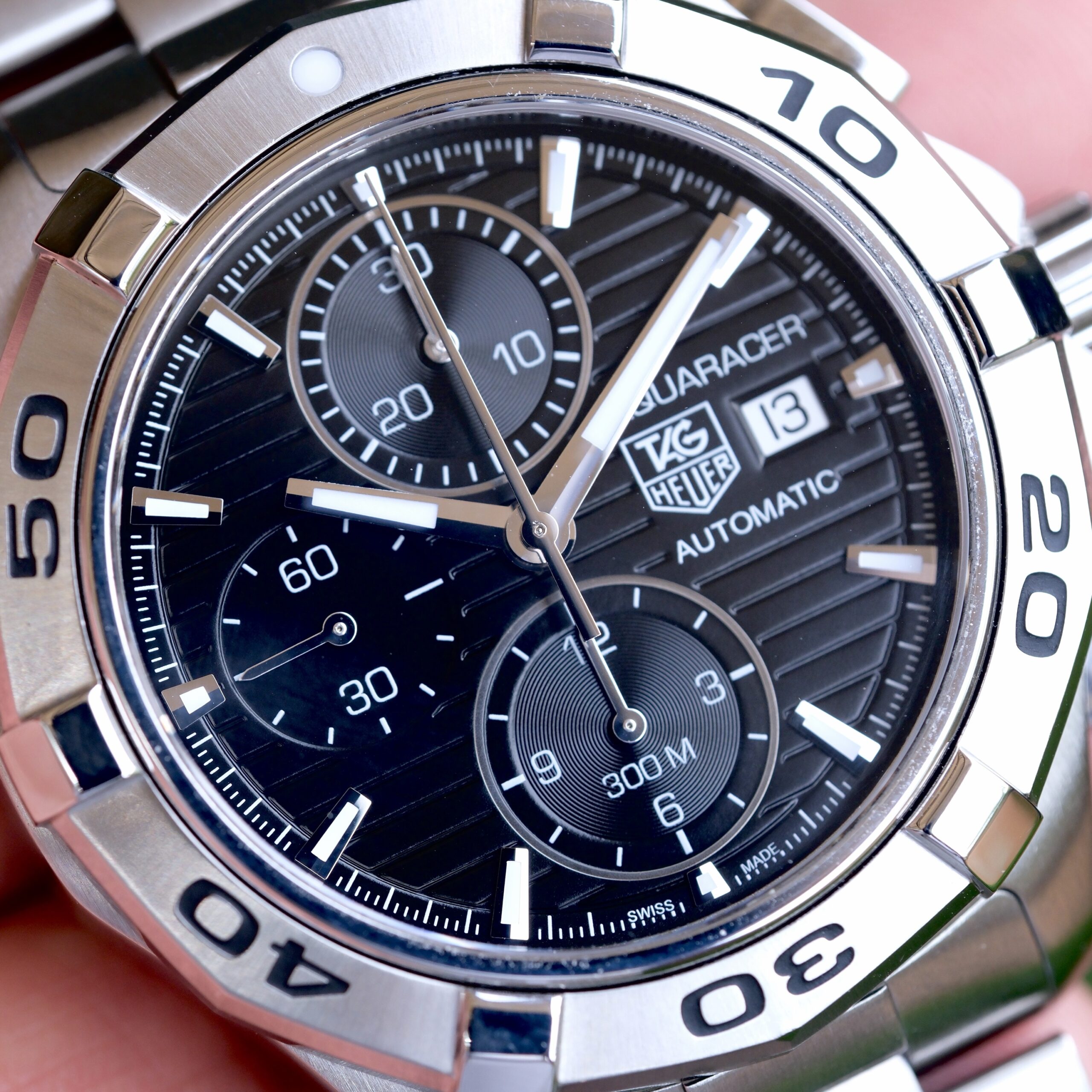 2012 TAG HEUER Aquaracer 300M Calibre 16 Automatic Chronograph 42mm Black Dial Stainless Steel Ref. CAP2110 Full Set - Image 3